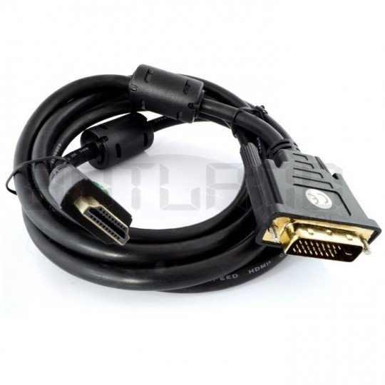 HDMI - DVI-D-Kabel - 1,0 m lang