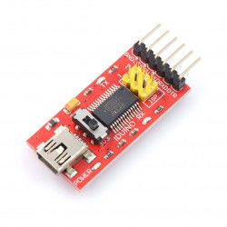 Konverter USB-UART FTDI FT232RL - miniUSB-Buchse + USB-Kabel