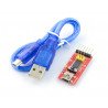 Konverter USB-UART FTDI FT232RL - miniUSB-Buchse + USB-Kabel - zdjęcie 3