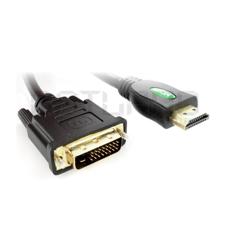 HDMI - DVI-D-Kabel - 1,0 m lang