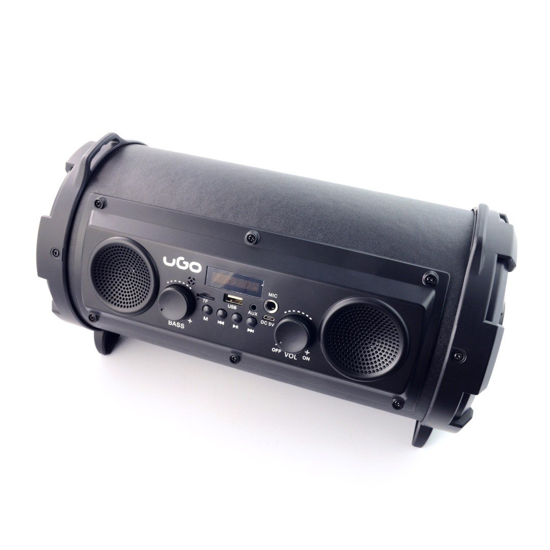 UGo Bazooka Karaoke 16 W RMS Bluetooth-Lautsprecher mit Mikrofon – Schwarz