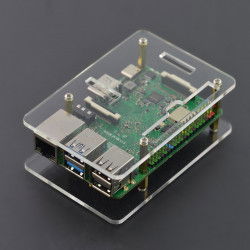 Gehäuse für Rock Pi 4 Modell A / B - offen - transparent