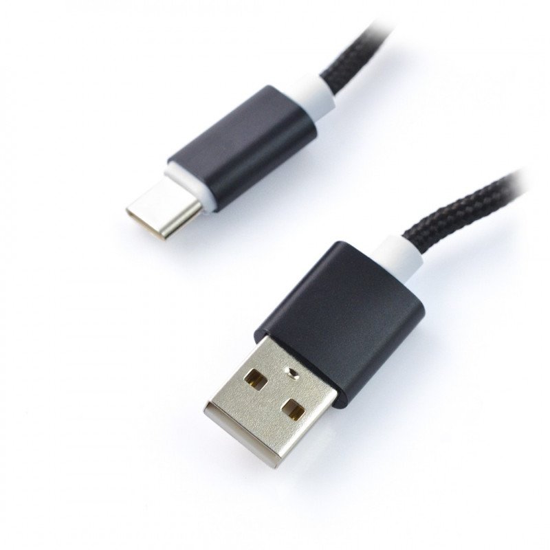 USB-Kabel - USB Typ C M-Life schwarz 2m