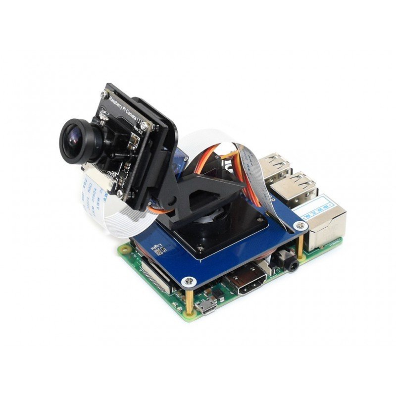 Pan-Tilt HAT - Overlay mit einem Kamerahalter für Raspberry Pi