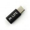 Micro-USB-Adapter - USB Typ C M-Life - schwarz - zdjęcie 1