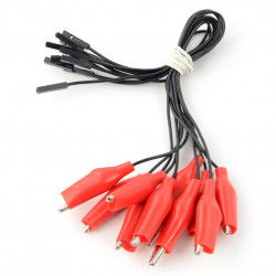 Buchsenkabel - Krokodil - 10 Stk.