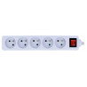 Lanberg Steckdosenleiste - weiß 5x 230V mit 3m Schalter - zdjęcie 2