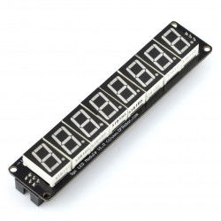 8 x 7-Segment-SPI-Anzeigemodul zum Einbau