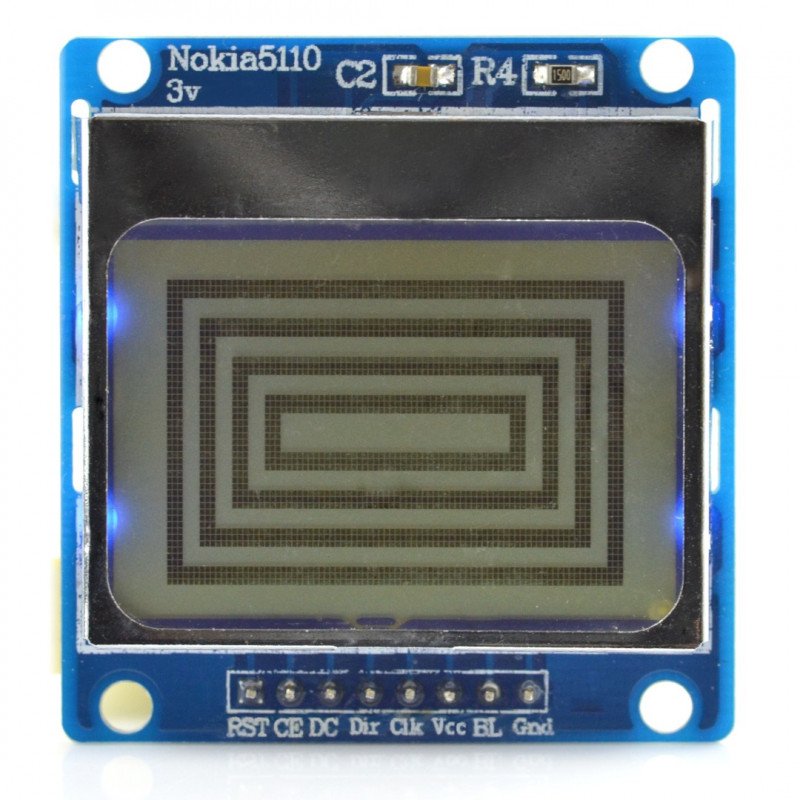 Grafisches LCD-Display 84x48px - Nokia 5110 - blau