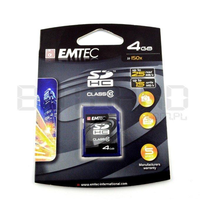 Emtec SD/SDHC 4 GB Klasse 10 Speicherkarte