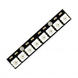 RGB-LED-Streifen WS2812B 5050 x 8 LEDs - 53 mm