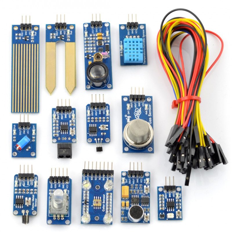 Ein Satz von 14 Modulen mit Waveshare-Kabeln für Arduino
