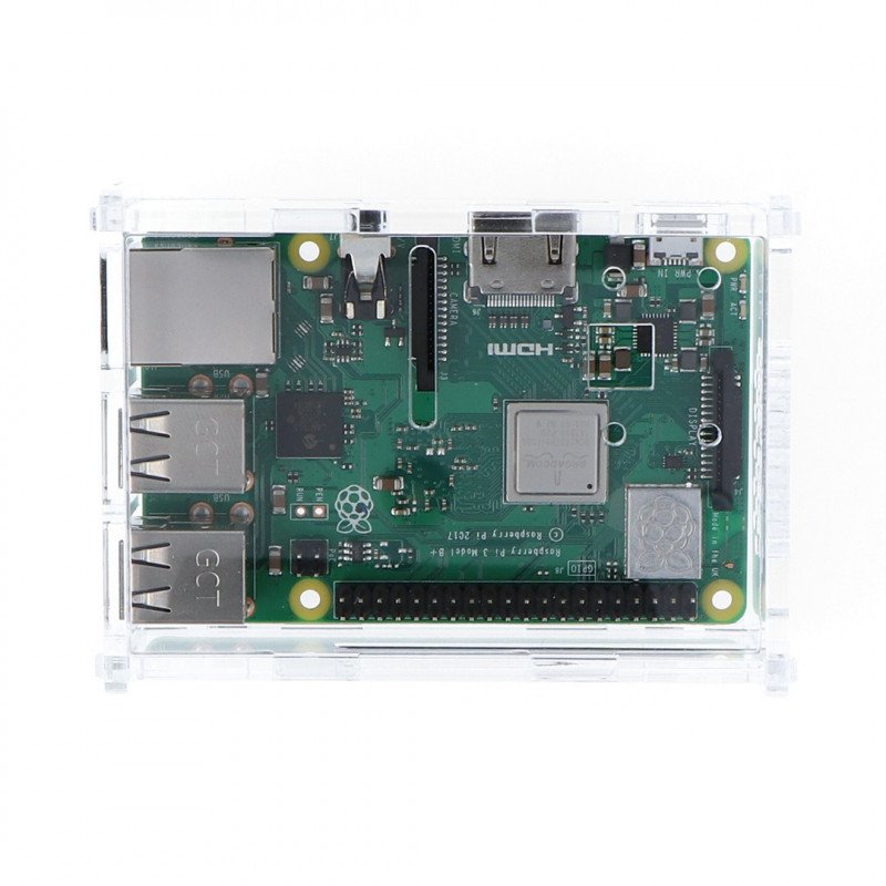 Raspberry Pi Model 3B+ / 3B / 2B Gehäuse mit Kamerahalterung -