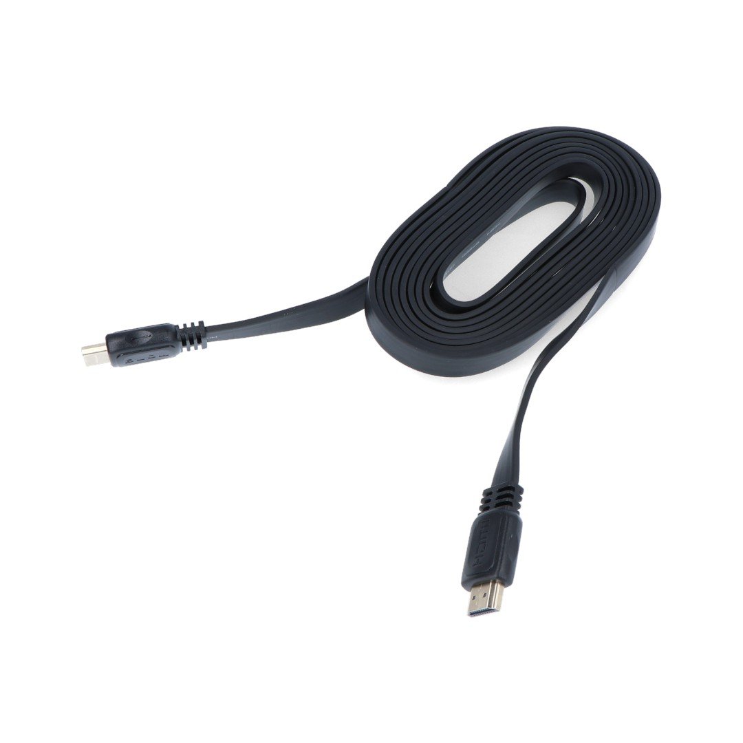 HDMI Blow Classic Klasse 1.4 Kabel - flach, schwarz, 3,0 m lang
