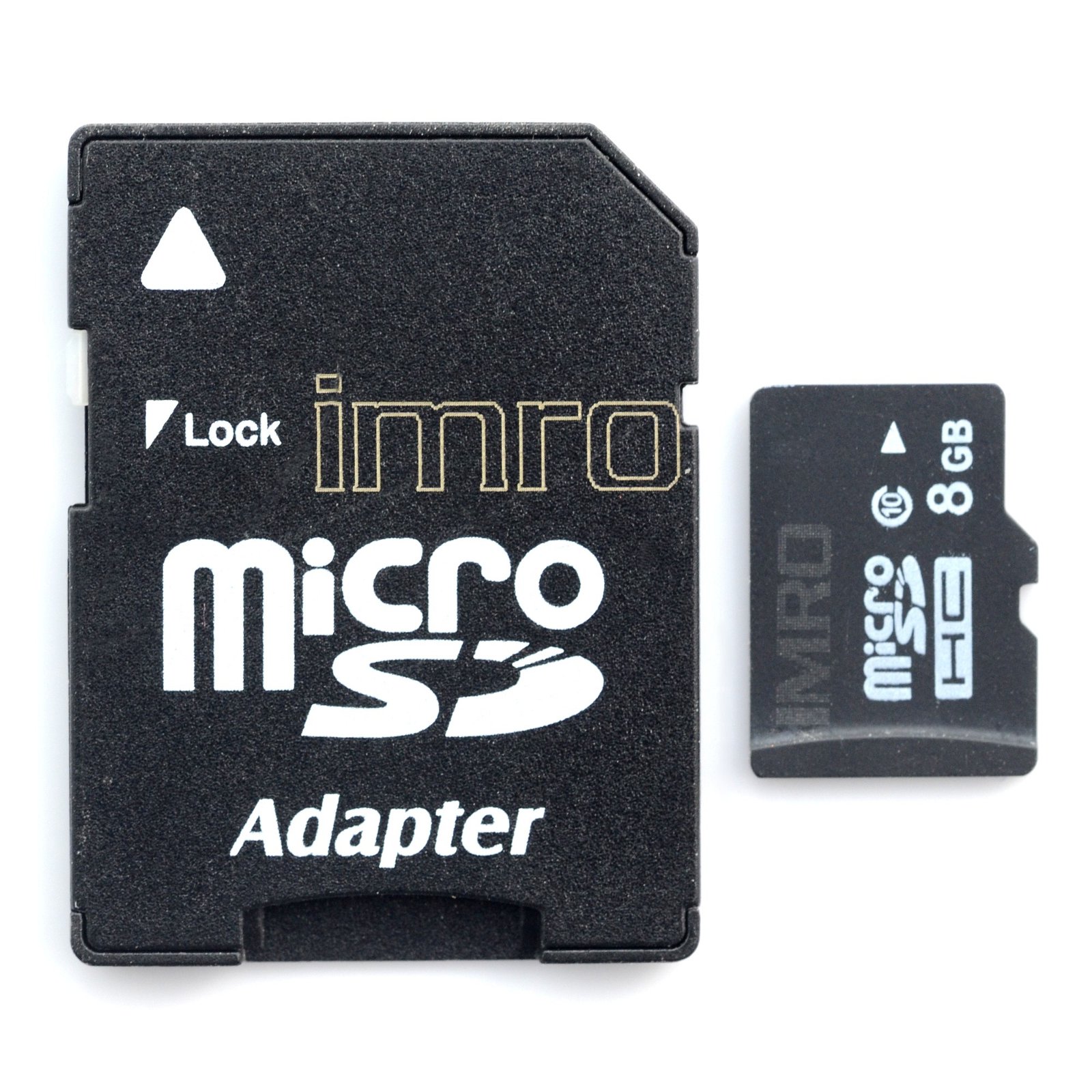 Imro Ultimate Quality microSD 8GB 30MB/s Class 10 Speicherkarte mit Adapter
