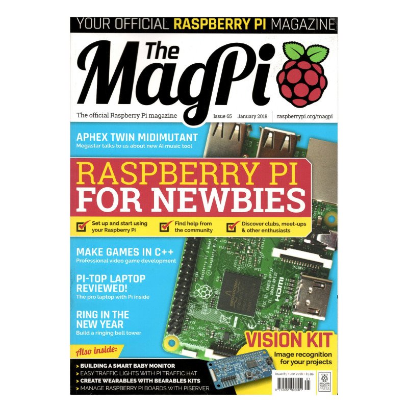 Das MagPi - offizielles RaspberryPi Magazin - Nr. 01/2018 Ausgabe 65