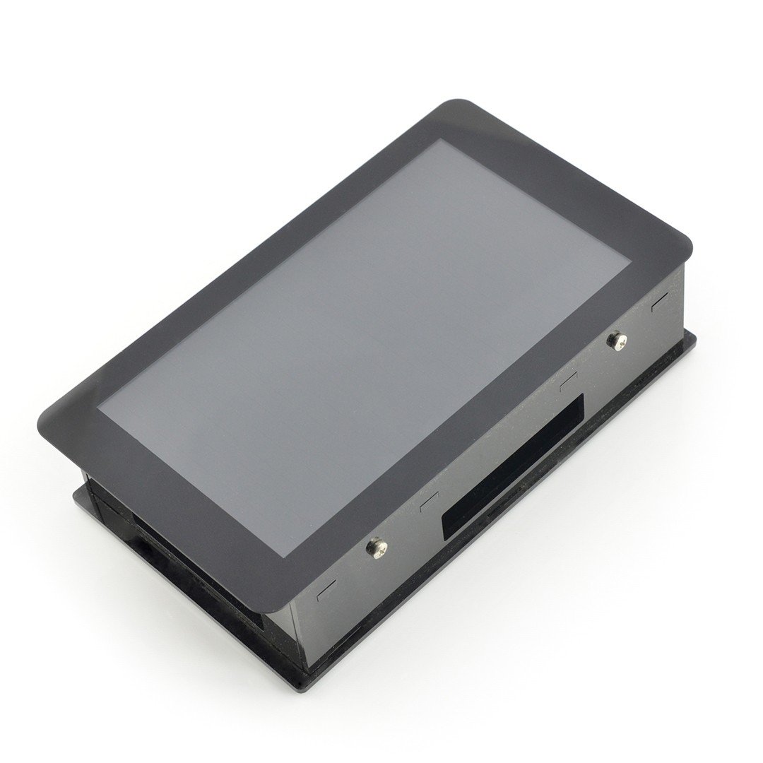 Gehäuse für Raspberry Pi und dedizierter 7-Zoll-Touchscreen - schwarz