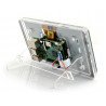 Gehäuse für Raspberry Pi und einen dedizierten 7-Zoll-Touchscreen - transparent mit Ständer - zdjęcie 3