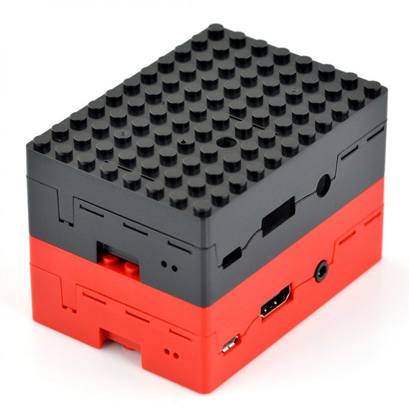 Pi-Blox - Raspberry Pi Model 3/2 / B + Gehäuse - rot