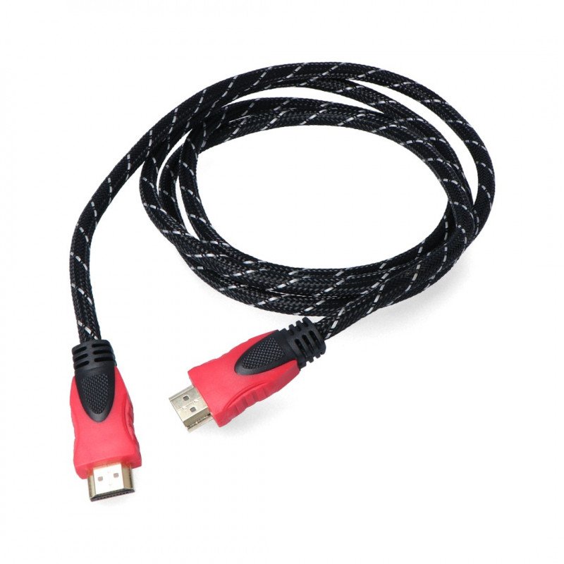 HDMI Blow Premium Red Klasse 1.4 Kabel - 3,0 m lang mit Geflecht