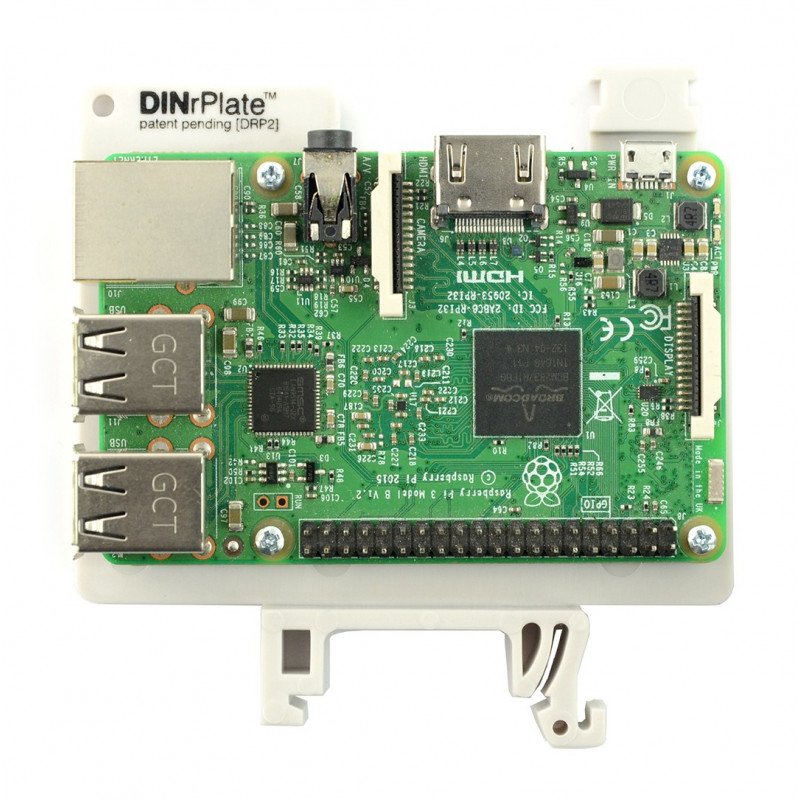 DRP2 - DIN-Schienenhalterung für Raspberry Pi 3