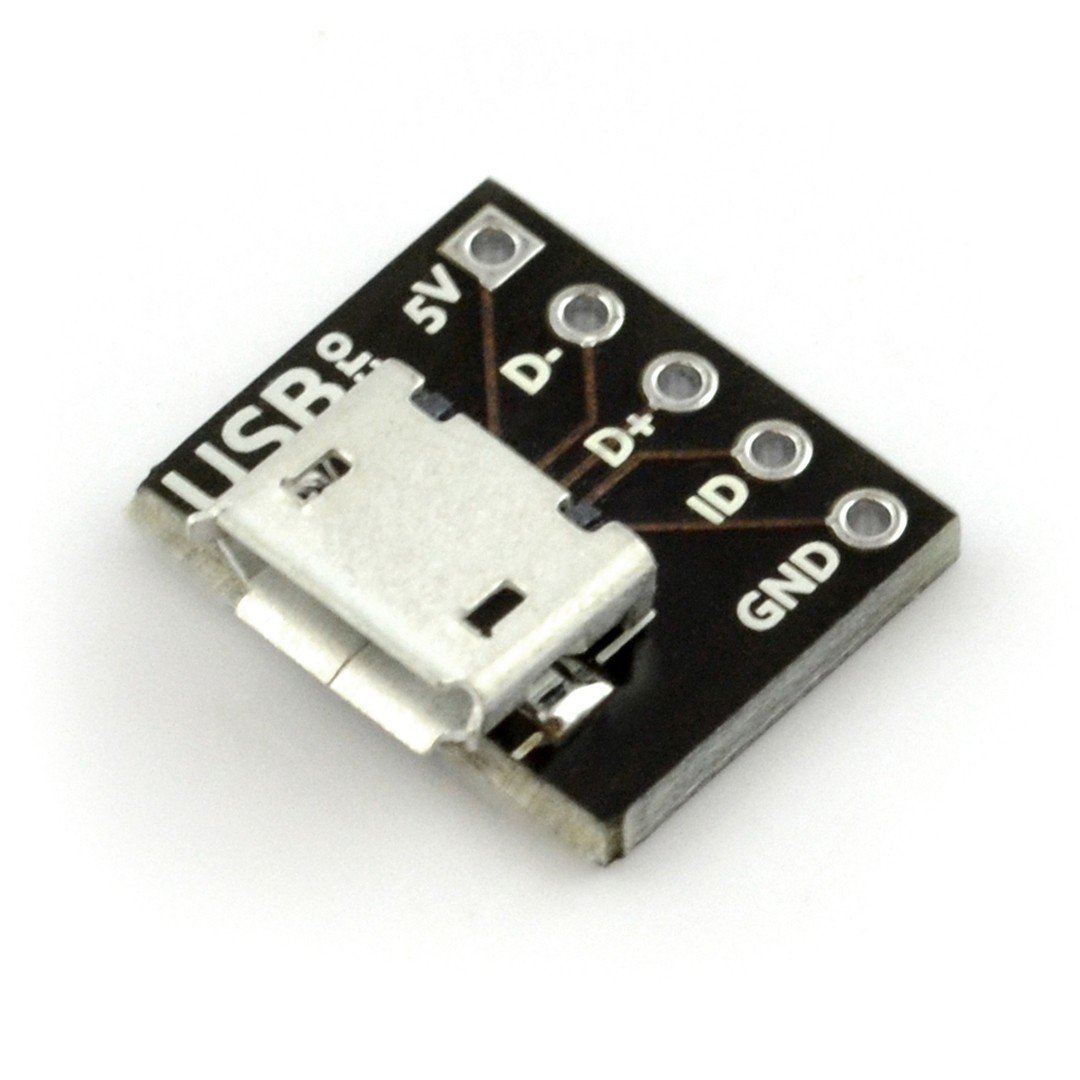 MicroUSB Typ B 5-polig - Stecker für die Kontaktplatte - MSX