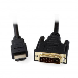 Akyga DVI-D - HDMI schwarzes Kabel - 1,8m lang