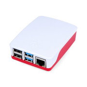 Offizielles Raspberry Pi Model 4B Gehäuse – rot und weiß