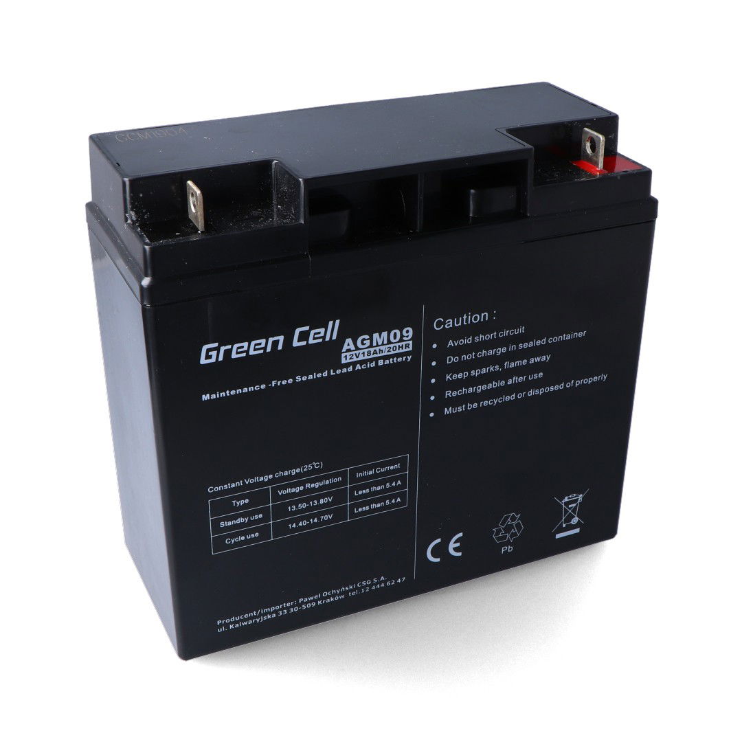 AGM 12V 18Ah Green Cell Batterie