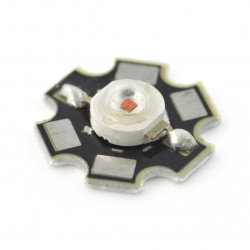 1 W IR Power LED Star - Infrarot 850 nm mit Kühlkörper