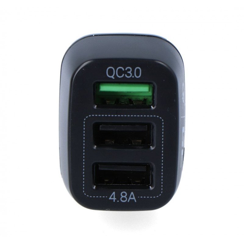 3x Green Cell USB-Ladegerät / Autoladegerät