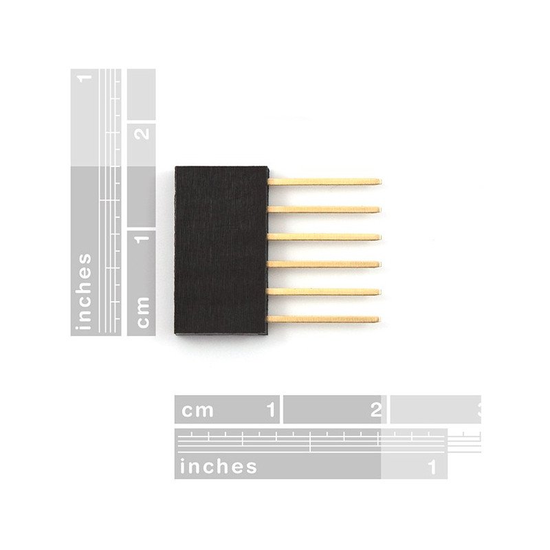 Erweiterte Buchse 1x6, 2,54mm Raster für Arduino