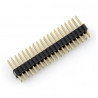 2x20 Goldpin Stecker, gerade Raster 1,27mm / 1,27mm - zdjęcie 1