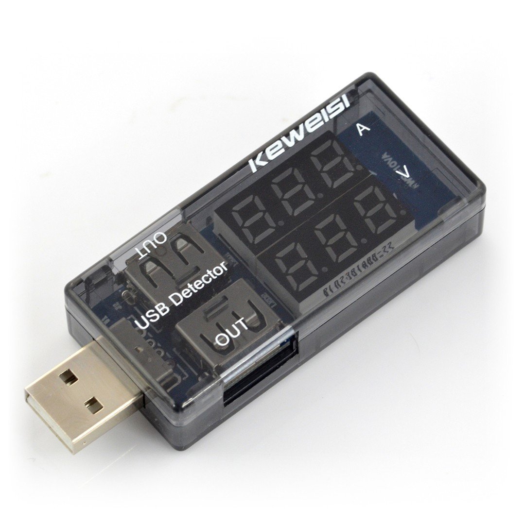 Strom- und Spannungsmesser vom USB-Anschluss von Keweisi