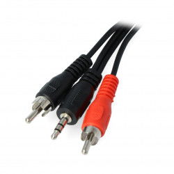 Klinke 3,5 - 2 x RCA 1,8 m Kabel