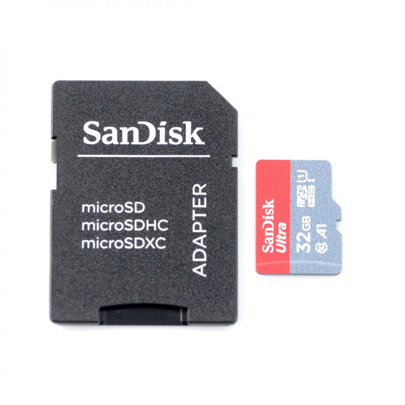 SanDisk Ultra 653x microSD Speicherkarte 32GB 98MB/s UHS-I Klasse 10, A1 mit Adapter
