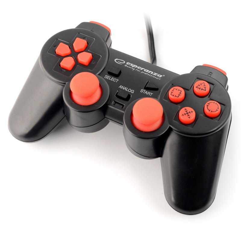 Gamepad Corsair - schwarz und rot