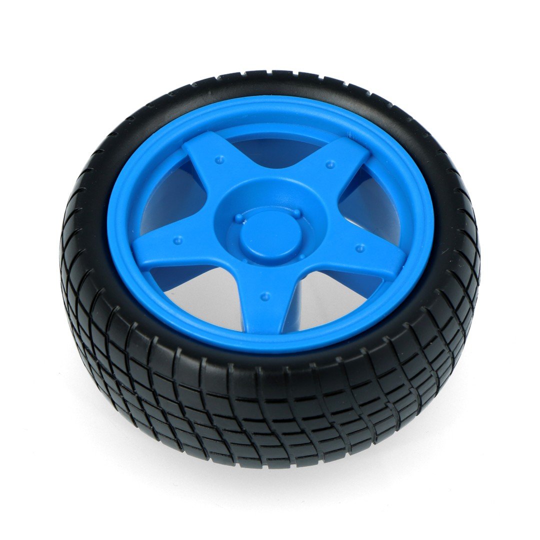 Rad mit einem Reifen 65x26mm - blau