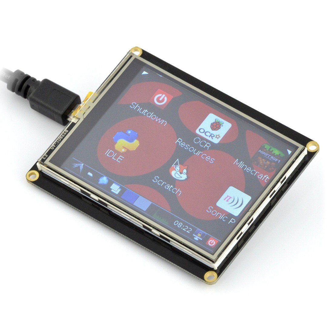 LCD-Touchdisplay 2,8 '' 320x240px USB für Raspberry Pi