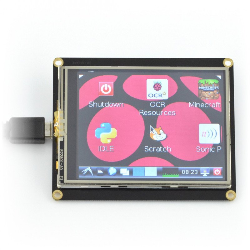 LCD-Touchdisplay 2,8 '' 320x240px USB für Raspberry Pi