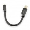 USB A - microUSB - B Kabel 0,2 m - steif - zdjęcie 1