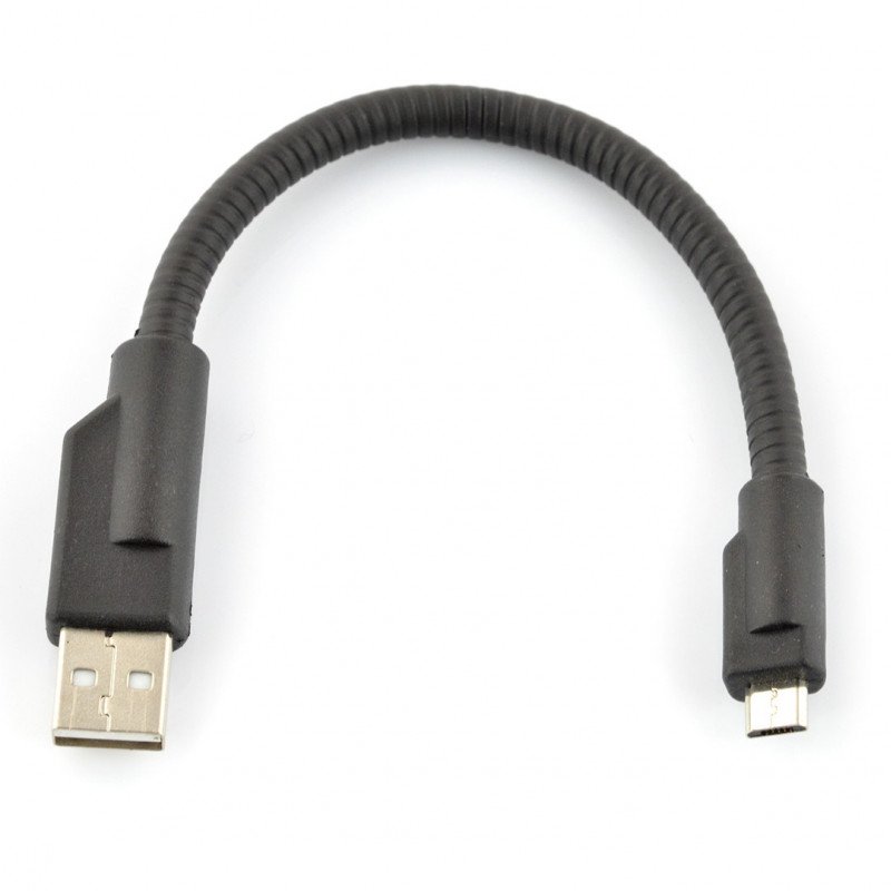 USB A - microUSB - B Kabel 0,2 m - steif