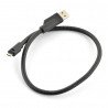 USB A - microUSB - B Kabel 0,45 m - steif - zdjęcie 1