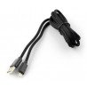USB A - Lightning-Silikonkabel für iPhone / iPad / iPod - 1,5 m schwarz - zdjęcie 2