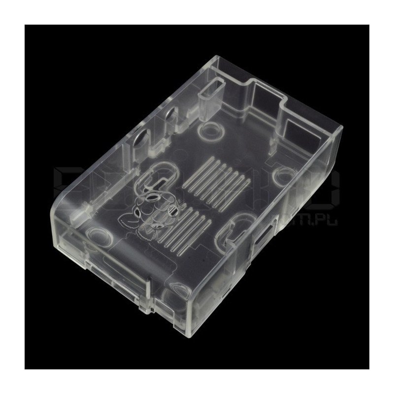 Raspberry Pi Model B Multicomp Farnell Gehäuse - transparent