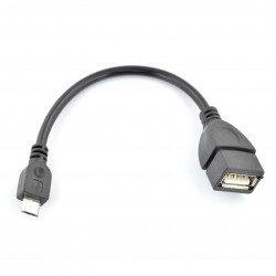 OTG-Host-microUSB-USB-Akyga-Adapter - 0,15 m