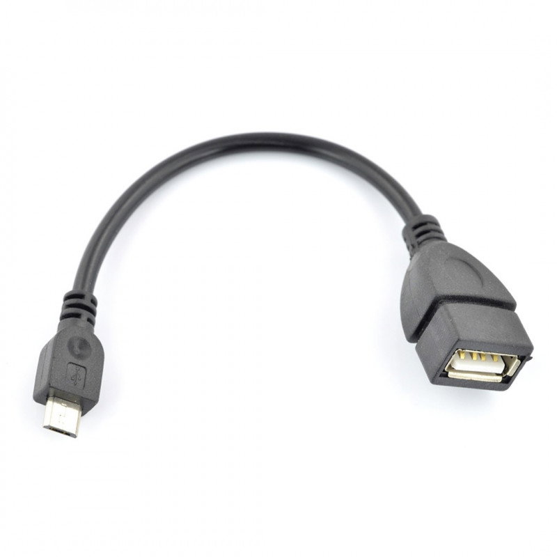 OTG-Host-microUSB-USB-Akyga-Adapter - 0,15 m