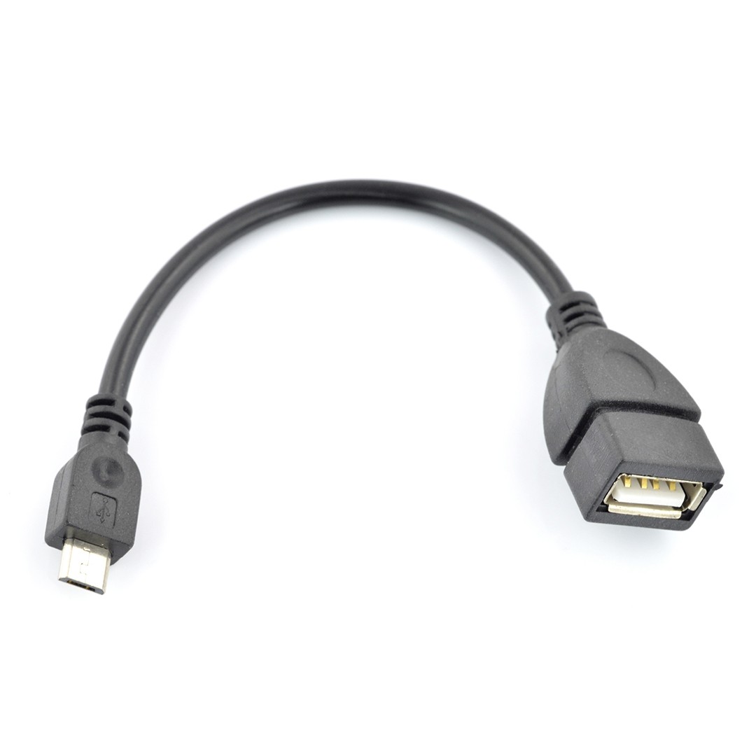 OTG-Host-microUSB-USB-Akyga-Adapter - 0,15 m