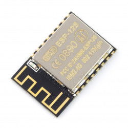 WiFi-Modul ESP12S ESP8266 Schwarz - 9 GPIO, ADC, PCB-Antenne
