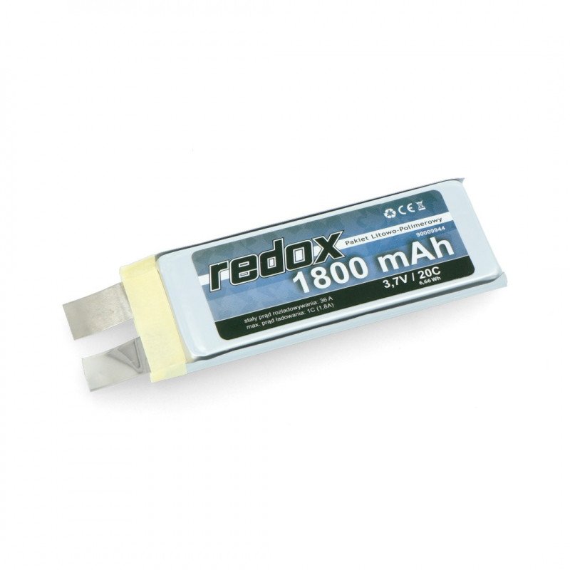 LiPol Redox 1800mAh 20C 1S 3,7V Zelle